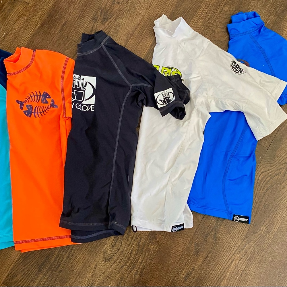 5 Boys Swim Sun Shirts - Body Glove, Rip Curl..